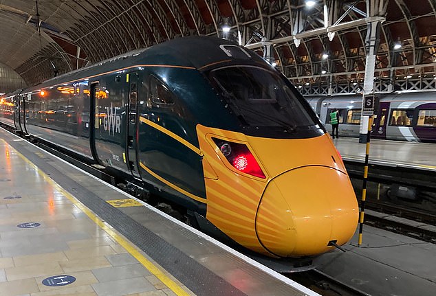 Apparently the painted-on mask, approved by the Fat Controller, is supposed to promote the wearing of face-coverings on trains