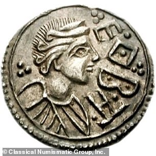 Cynethryth (pictured) and her husband, King Offa, ruled Mercia together