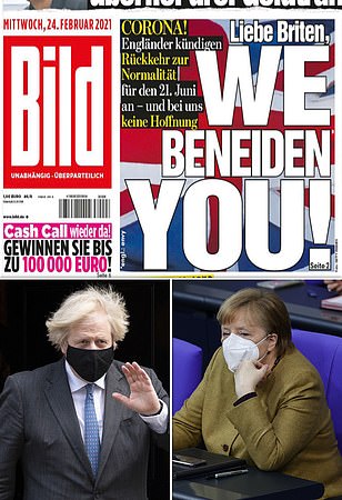 Germany's biggest newspaper praises Britain's vaccine success