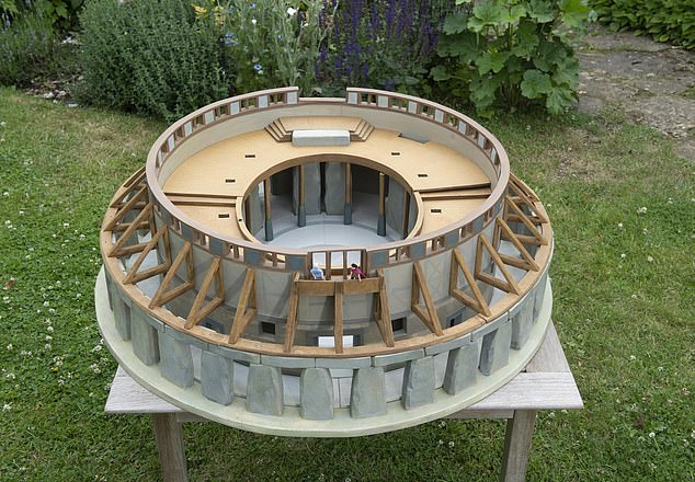 Sarah has been in architecture for more than 40 years and has been involved in consultancy and planning for everything from historic estates to Oxford colleges. Pictured: Sarah's model