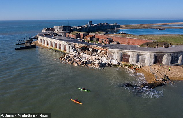 The incident occurred just days before remedial works were due to start at the historic site