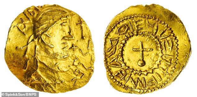 The marquee lot was this 7th century gold shilling depicting Eadbald, King of Kent, which fetched a world record £40,800