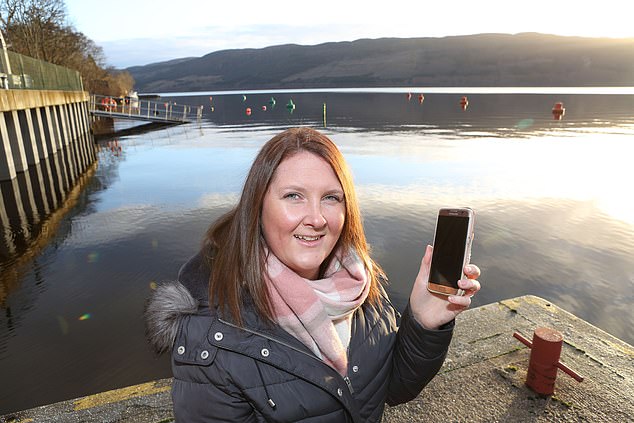 Louise Power, 38, noticed 'something strange' in the water during a walk and decided to film it
