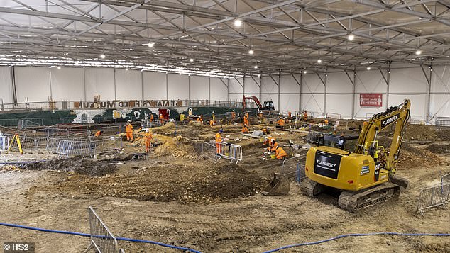 They also found evidence the foundations of the newly discovered Saxon church in Stoke Mandeville was built using Roman-era roof tiles They also found evidence the foundations of the newly discovered Saxon church in Stoke Mandeville was built using Roman-era roof tiles