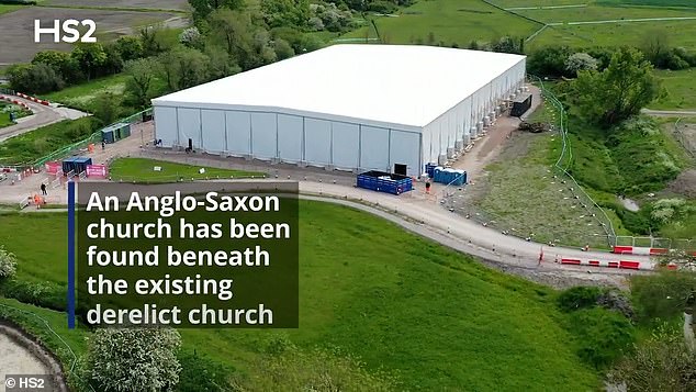 A field museum will be opened on the site of the old churches to allow the public to view the finds, before work begins on the new train line A field museum will be opened on the site of the old churches to allow the public to view the finds, before work begins on the new train line
