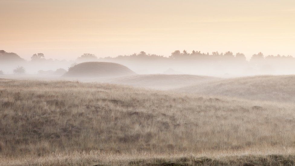 Royal burial mounds at Sutton Hoo