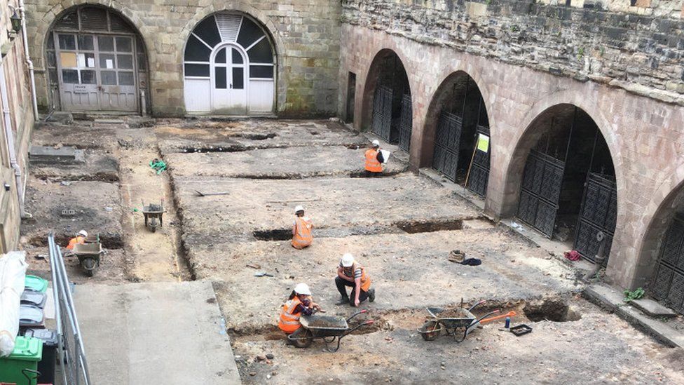 Excavation at Nottingham Castle