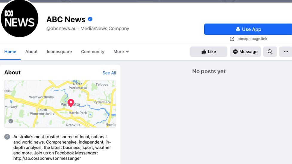 ABC News Australia Facebook page