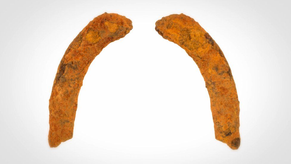 English Civil War horseshoe heel plate