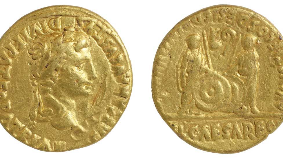 One of the two most recent Roman gold coins found