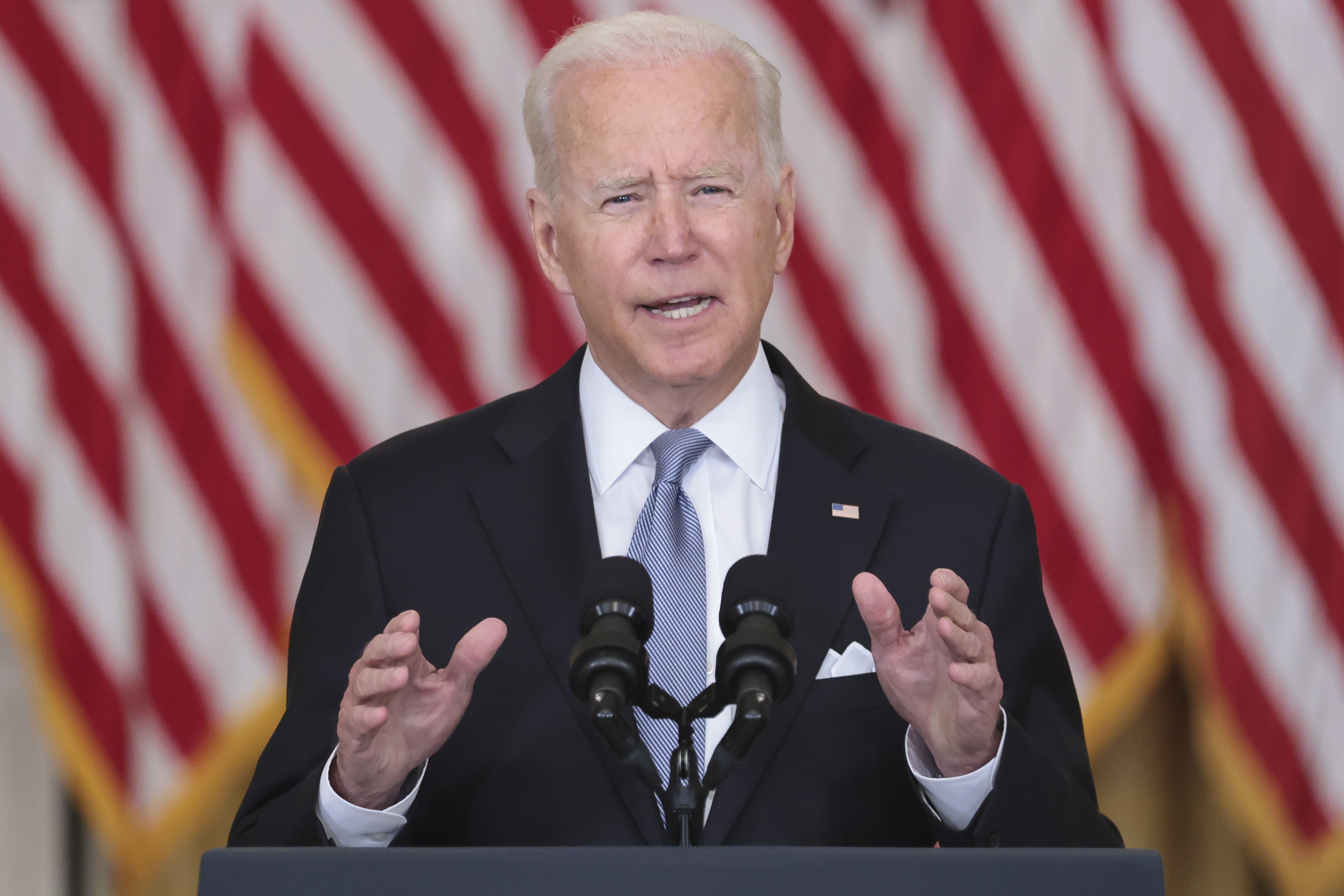 When Biden isn’t in a kind of coma, he’s making weaselly, dishonest speeches to get himself off the hook